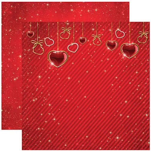 Reminisce - Magical Love Collection - 12 x 12 Double Sided Paper - Heart Strings