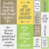 Reminisce - Modern Baby Collection - 12 x 12 Cardstock Stickers - Poster