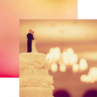Reminisce - Modern Wedding Collection - 12 x 12 Double Sided Paper - Takes the Cake