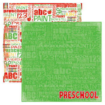 Reminisce - Making the Grade Collection - 12 x 12 Double Sided Paper - Preschool