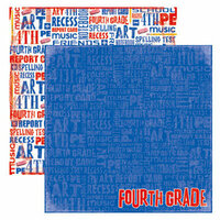 Reminisce - Making the Grade Collection - 12 x 12 Double Sided Paper - Fourth Grade