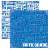 Reminisce - Making the Grade Collection - 12 x 12 Double Sided Paper - Fifth Grade