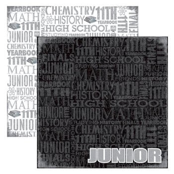 Reminisce - Making the Grade Collection - 12 x 12 Double Sided Paper - Junior