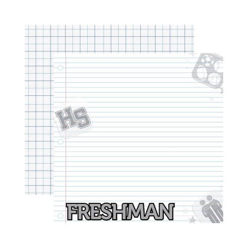 Reminisce - Making the Grade Collection - 12 x 12 Double Sided Paper - Freshman 2