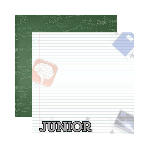 Reminisce - Making the Grade Collection - 12 x 12 Double Sided Paper - Junior 2