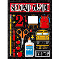Reminisce - Making the Grade Collection - 3 Dimensional Stickers - Second Grade