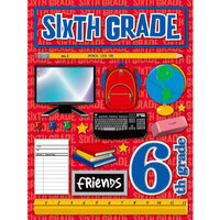 Reminisce - Making the Grade Collection - 3 Dimensional Stickers - Sixth Grade