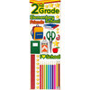 Reminisce - Making the Grade Collection - 3 Dimensional Die Cut Stickers - Second Grade