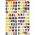 Reminisce - Making the Grade Collection - Die Cut Cardstock Stickers - High School Alphabet
