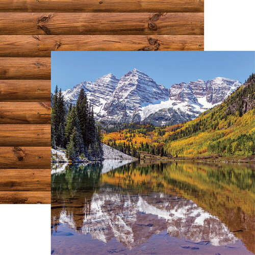 Reminisce - Mountains Calling Collection - 12 x 12 Double Sided Paper - Rocky Mountains