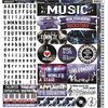 Reminisce - Musicality Collection - 12 x 12 Cardstock Stickers - Combo