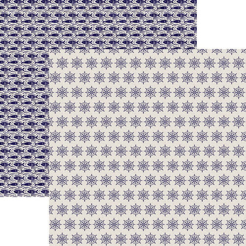 Reminisce - Nautical Mood Collection - 12 x 12 Double Sided Paper