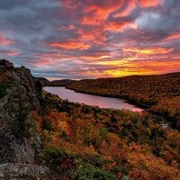 Reminisce - Northern Lake Collection - 12 x 12 Double Sided Paper - Lake Of The Clouds