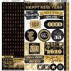 Reminisce - New Years 2020 Collection - 12 x 12 Cardstock Sticker Sheet - Alphas