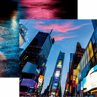 Reminisce - New York Collection - 12 x 12 Double Sided Paper - Times Square