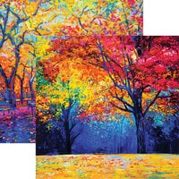Reminisce - October Roads Collection - 12 x 12 Double Sided Paper - Amazing Autumn