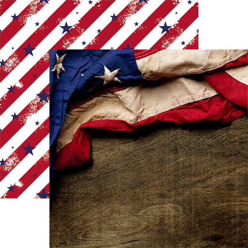 Reminisce - Old Glory Collection - 12 x 12 Double Sided Paper - Old Glory