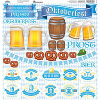 Reminisce - Oktoberfest Collection - 12 x 12 Custom Sticker