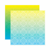 Reminisce - Ombre Collection - 12 x 12 Double Sided Paper - Tropical Sunrise
