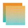 Reminisce - Ombre Collection - 12 x 12 Double Sided Paper - Summer Sunsets