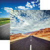 Reminisce - Road Trip Collection - 12 x 12 Double Sided Paper - Road To Nowhere