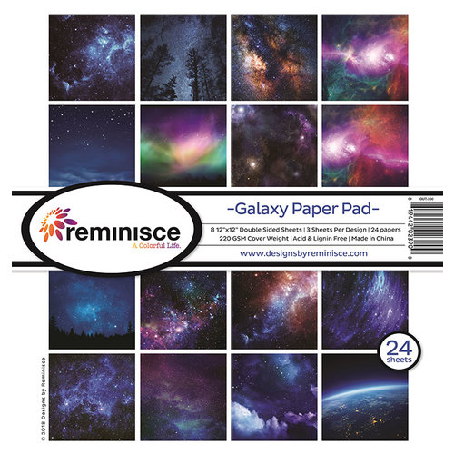 Reminisce - 12 x 12 Paper Pad - Galaxy