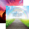 Reminisce - Pawprints On My Heart Collection - 12 x 12 Double Sided Paper - Rainbow Bridge