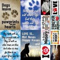 Reminisce - Pawprints On My Heart Collection - 12 x 12 Cardstock Stickers - Poster