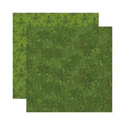 Reminisce - Paradise Collection - 12 x 12 Double Sided Paper - Paradise Palms