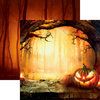 Reminisce - Pumpkin Hallow Collection - 12 x 12 Double Sided Paper - Sunset Pumpkin