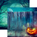 Reminisce - Pumpkin Hallow Collection - 12 x 12 Double Sided Paper - Fenced Pumpkin