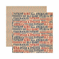Reminisce - Party in the USA - 12 x 12 Double Sided Paper - Party in the USA