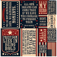 Reminisce - Party in the USA - 12 x 12 Cardstock Stickers