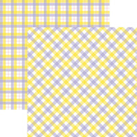 Reminisce - Plaid Pastels Collection - 12 x 12 Double Sided Paper - Plaid Three