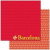 Reminisce - Passports Collection - 12 x 12 Double Sided Paper - Barcelona