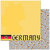 Reminisce - Passports Collection - 12 x 12 Double Sided Paper - Germany