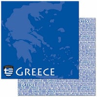 Reminisce - Passports Collection - 12 x 12 Double Sided Paper - Greece