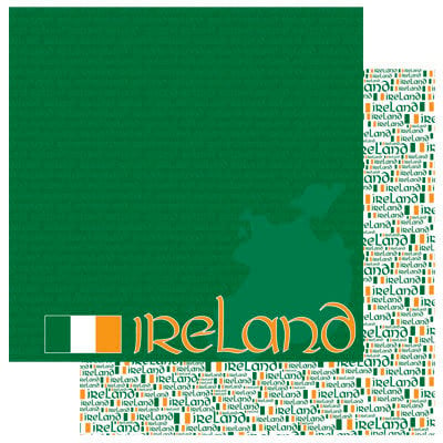 Reminisce - Passports Collection - 12 x 12 Double Sided Paper - Ireland