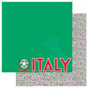 Reminisce - Passports Collection - 12 x 12 Double Sided Paper - Italy