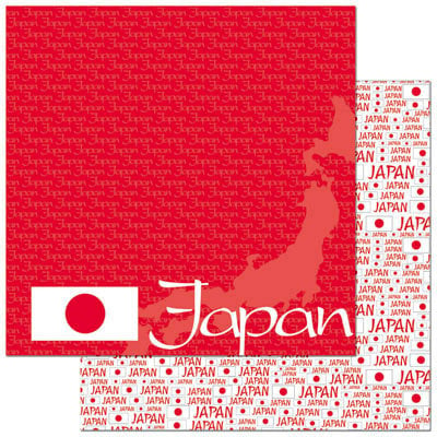 Reminisce - Passports Collection - 12 x 12 Double Sided Paper - Japan