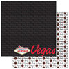 Reminisce - Passports Collection - 12 x 12 Double Sided Paper - Las Vegas