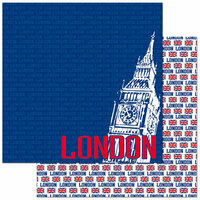 Reminisce - Passports Collection - 12 x 12 Double Sided Paper - London