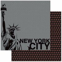 Reminisce - Passports Collection - 12 x 12 Double Sided Paper - New York City