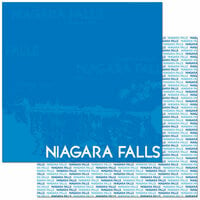 Reminisce - Passports Collection - 12 x 12 Double Sided Paper - Niagara Falls