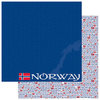 Reminisce - Passports Collection - 12 x 12 Double Sided Paper - Norway
