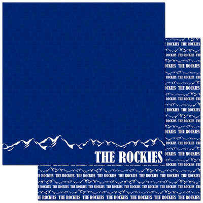 Reminisce - Passports Collection - 12 x 12 Double Sided Paper - Rocky Mountains