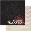 Reminisce - Passports Collection - 12 x 12 Double Sided Paper - Magical Vacation