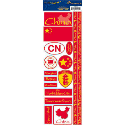 Reminisce - Passports Collection - Cardstock Stickers - China
