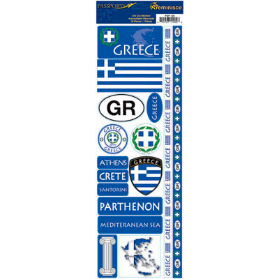 Reminisce - Passports Collection - Cardstock Stickers - Greece