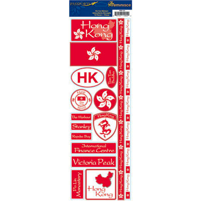 Reminisce - Passports Collection - Cardstock Stickers - Hong Kong